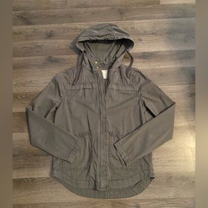 Zip-Up Jacket with Hood